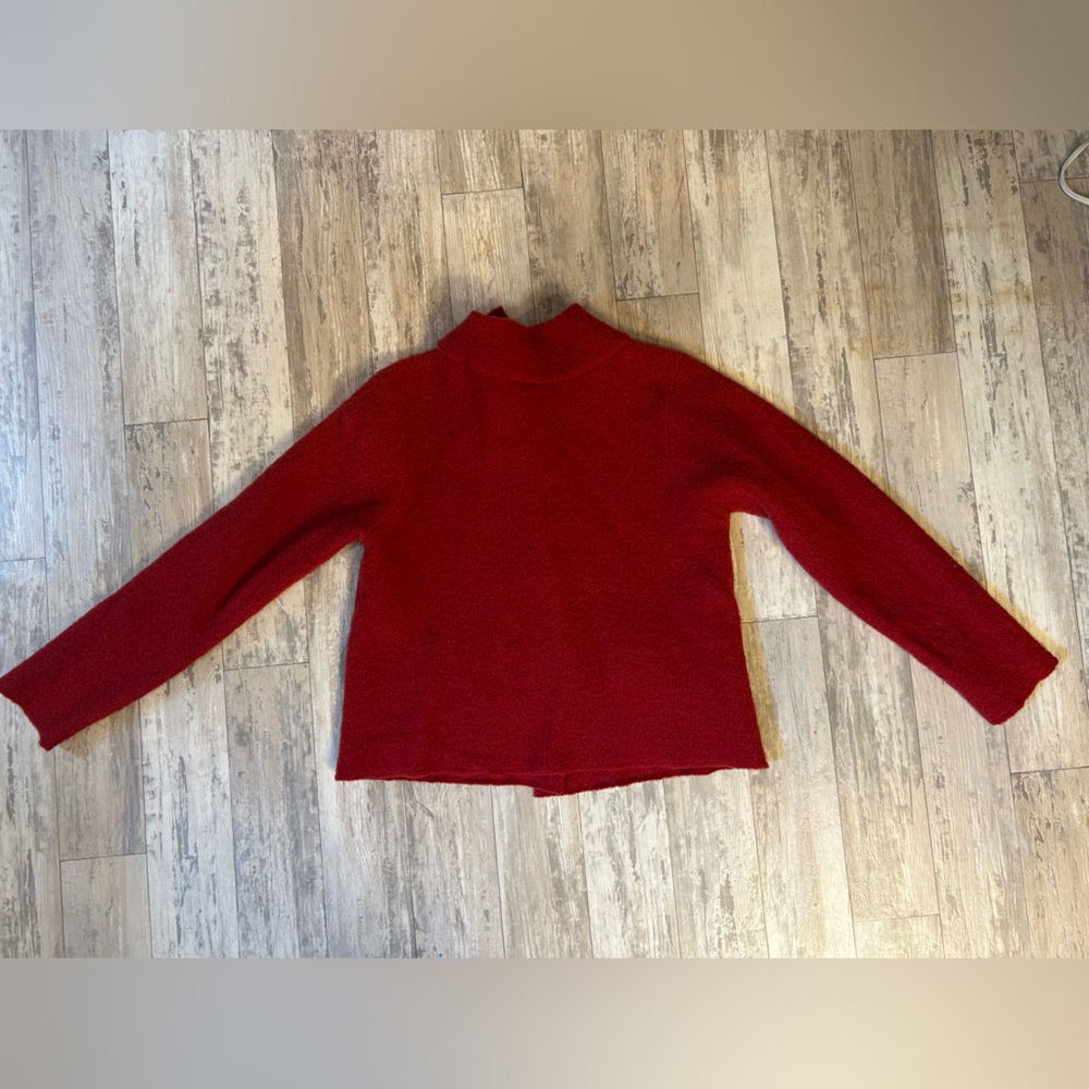 L.L. Bean Boiled Wool Cardigan Jacket - Picture 4 of 12